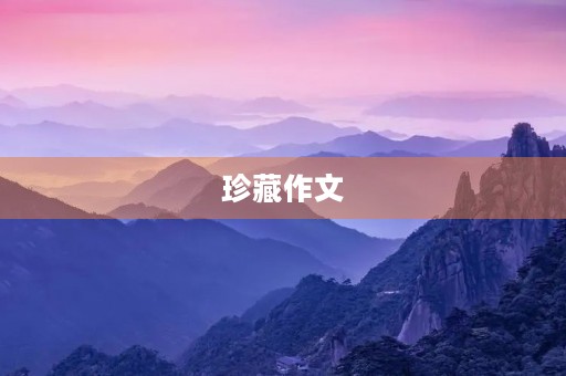珍藏作文 珍藏作文