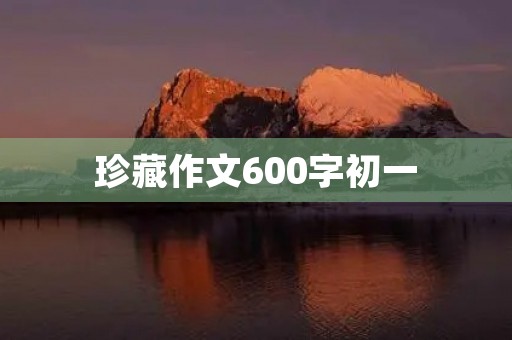 珍藏作文600字初一 珍藏作文600字初一