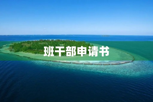 班干部申请书