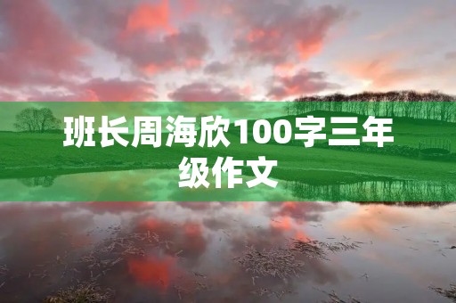 班长周海欣100字三年级作文