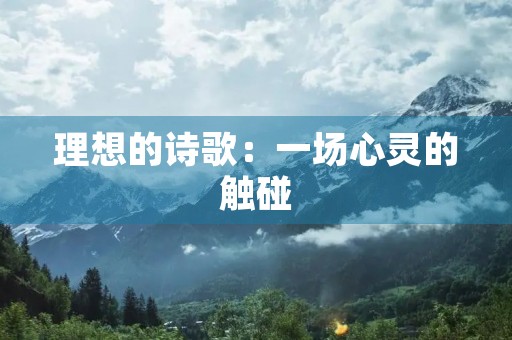 理想的诗歌：一场心灵的触碰