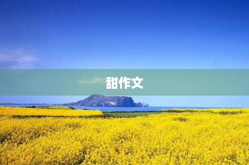甜作文