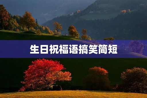 生日祝福语搞笑简短,调皮幽默生日短句