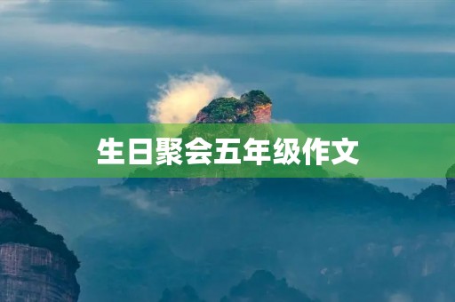 生日聚会五年级作文