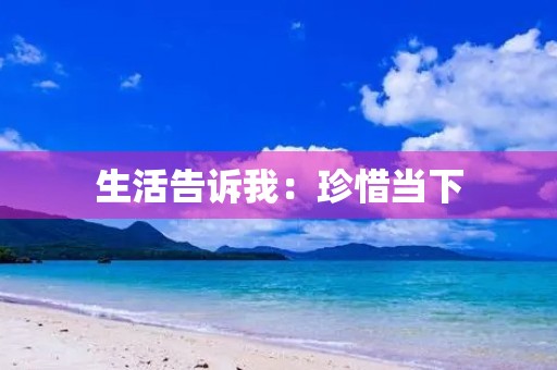 生活告诉我：珍惜当下，勇敢前行