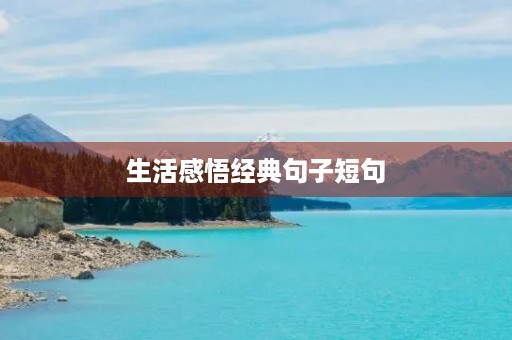 生活感悟经典句子短句(生活感悟经典句子短句2018) 生活感悟经典句子短句(生活感悟经典句子短句2018)