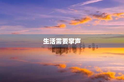 生活需要掌声