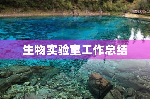 生物实验室工作总结