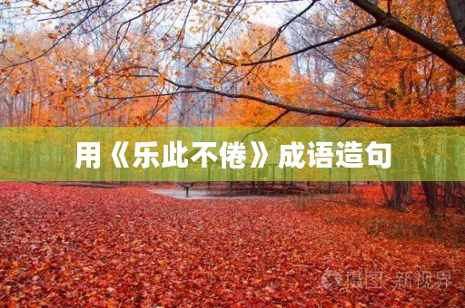 用《乐此不倦》成语造句 用《乐此不倦》成语造句