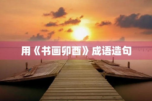 用《书画卯酉》成语造句