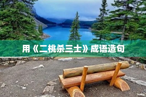 用《二桃杀三士》成语造句 用《二桃杀三士》成语造句