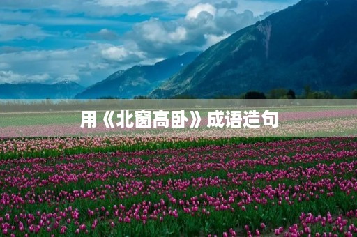用《北窗高卧》成语造句 用《北窗高卧》成语造句