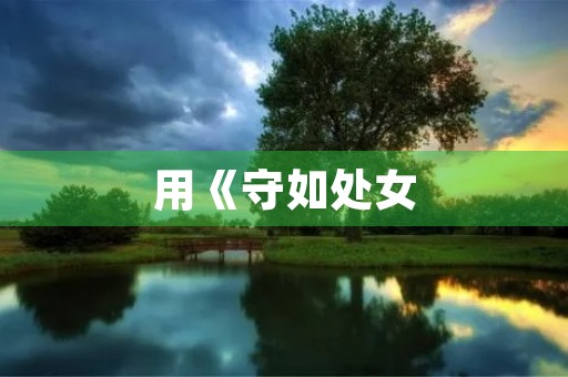 用《守如处女，出如脱兔》成语造句