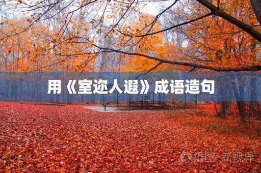 用《室迩人遐》成语造句