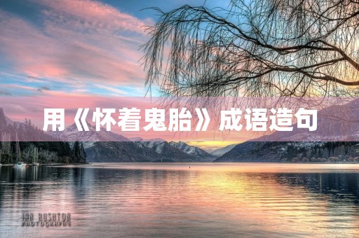 用《怀着鬼胎》成语造句