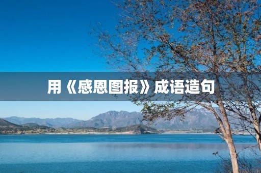 用《感恩图报》成语造句 用《感恩图报》成语造句