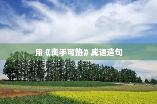 用《炙手可热》成语造句 用《炙手可热》成语造句