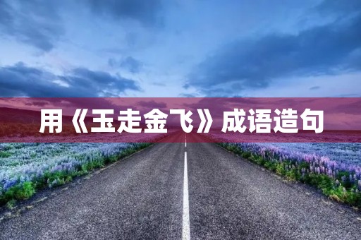 用《玉走金飞》成语造句 用《玉走金飞》成语造句