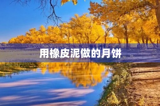 用橡皮泥做的月饼