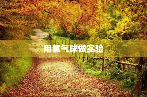 用氢气球做实验，让学生们对科学有更深的理解