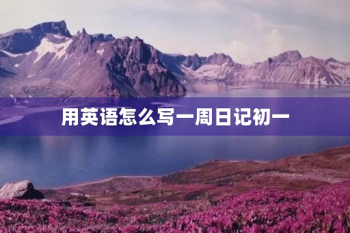 用英语怎么写一周日记初一 用英语怎么写一周日记初一