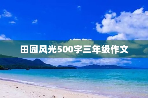 田园风光500字三年级作文