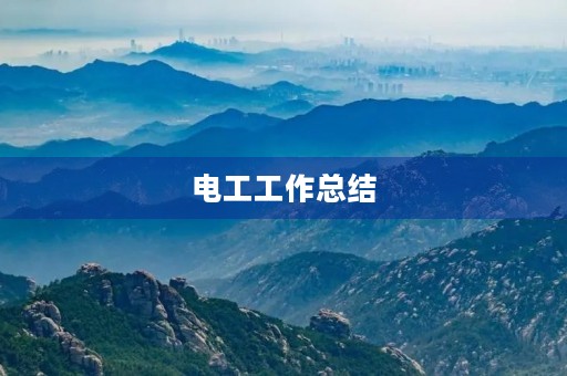 电工工作总结