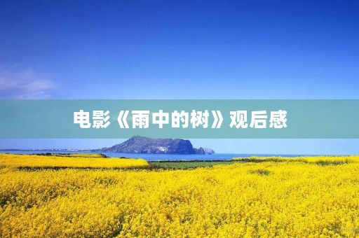 电影《雨中的树》观后感 电影《雨中的树》观后感