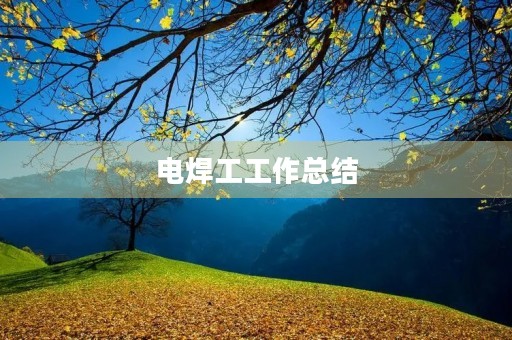 电焊工工作总结