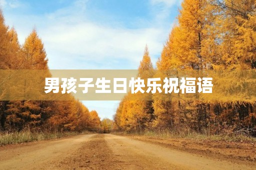 男孩子生日快乐祝福语,祝男孩子生日快乐