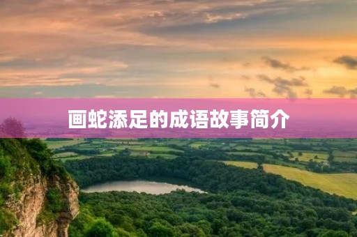 画蛇添足的成语故事简介 画蛇添足的成语故事简介