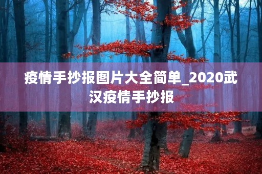 疫情手抄报图片大全简单_2020武汉疫情手抄报 疫情手抄报图片大全简单_2020武汉疫情手抄报