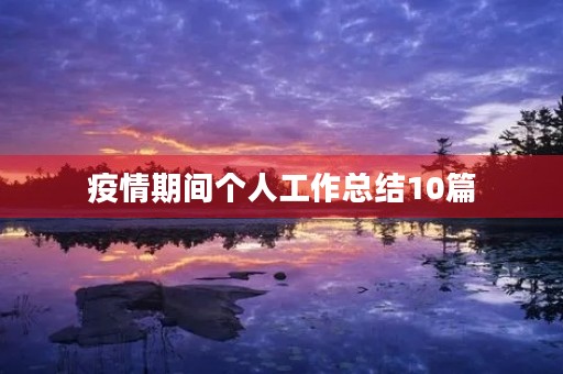 疫情期间个人工作总结10篇