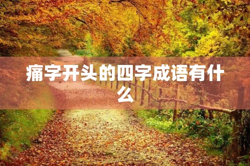痛字开头的四字成语有什么