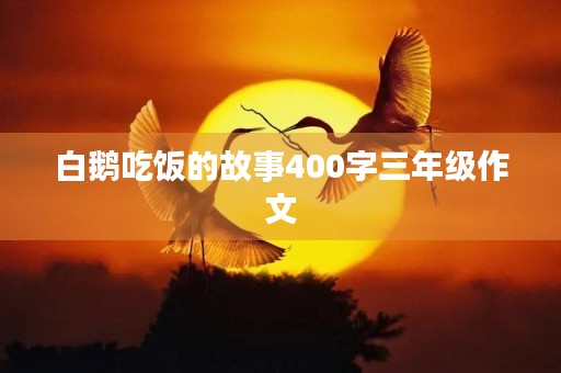 白鹅吃饭的故事400字三年级作文