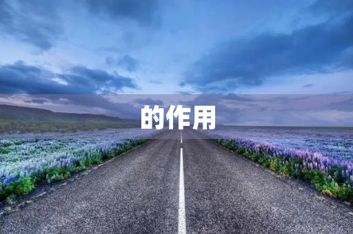 的作用