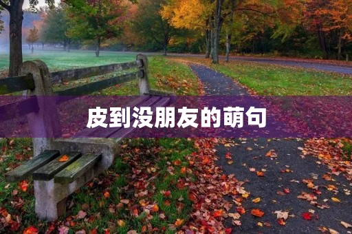 皮到没朋友的萌句(皮到没朋友的萌句短句)