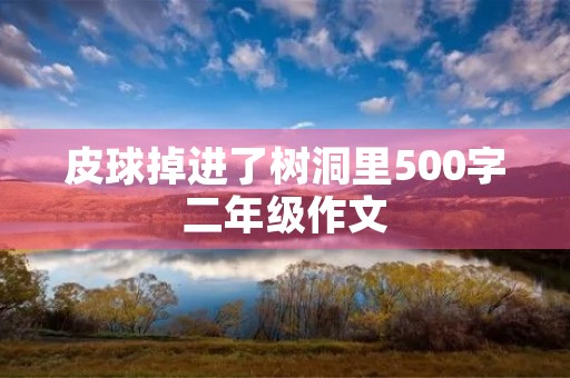 皮球掉进了树洞里500字二年级作文