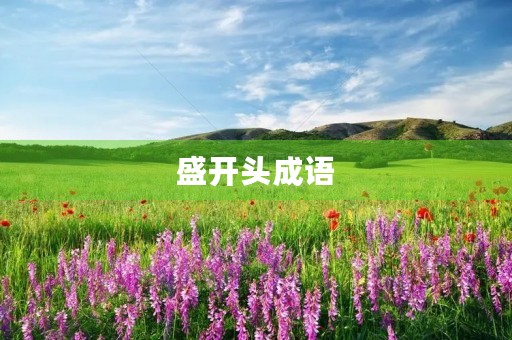 盛开头成语