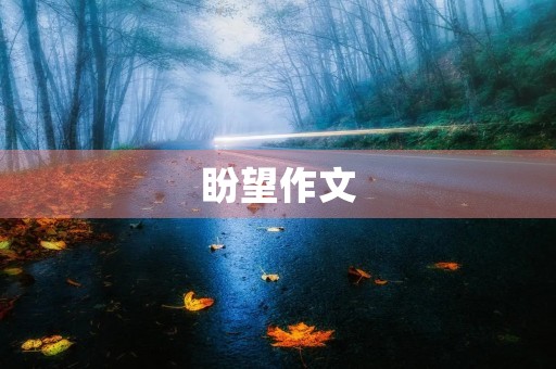 盼望作文 盼望作文