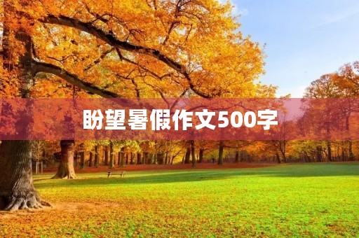 盼望暑假作文500字 盼望暑假作文500字