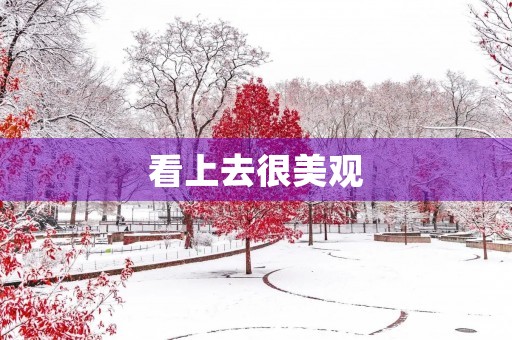 看上去很美观，但实际上......