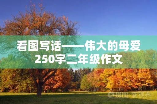 看图写话——伟大的母爱250字二年级作文