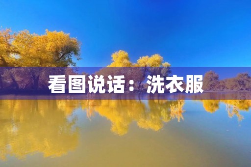 看图说话：洗衣服