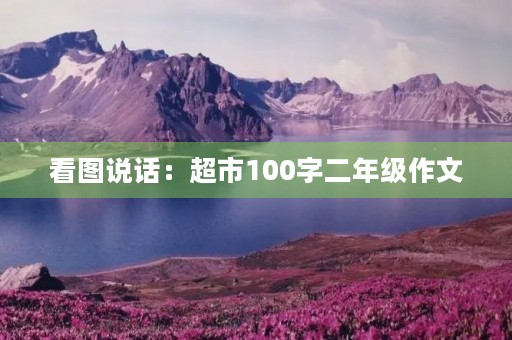 看图说话:超市100字二年级作文 看图说话:超市100字二年级作文