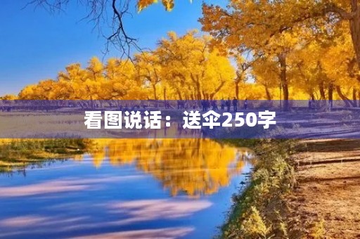 看图说话：送伞250字