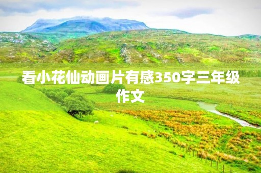 看小花仙动画片有感350字三年级作文