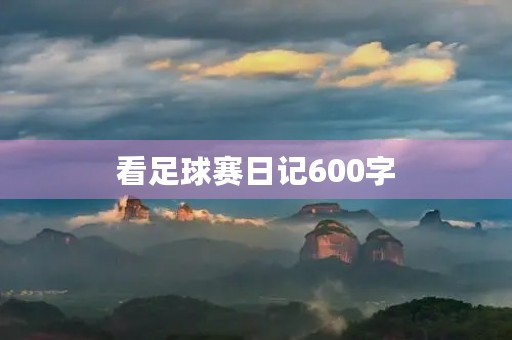 看足球赛日记600字 看足球赛日记600字
