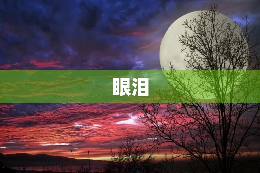 眼泪