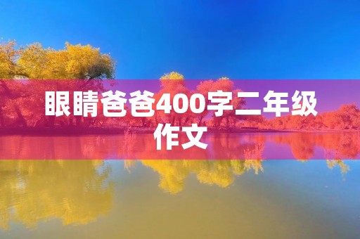 眼睛爸爸400字二年级作文